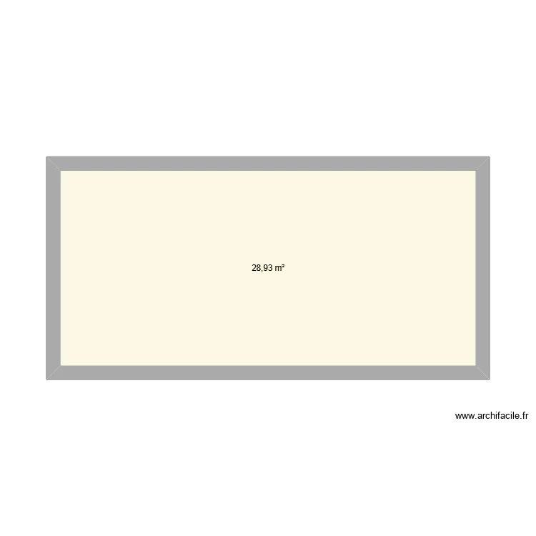 maison 3. Plan de 1 Pièce et 29 m²