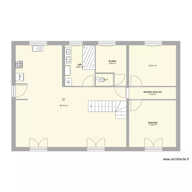plan envisagé v7. Plan de 7 et 85 m² plan envisagé v7. Plan de 7 et 85 m²