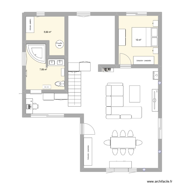 aménagement après travaux. Plan de 0 pièce et 0 m2 aménagement après travaux. Plan de 0 pièce et 0 m2