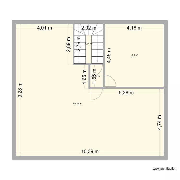 Forchies 2 Second. Plan de 4  et 95 m²