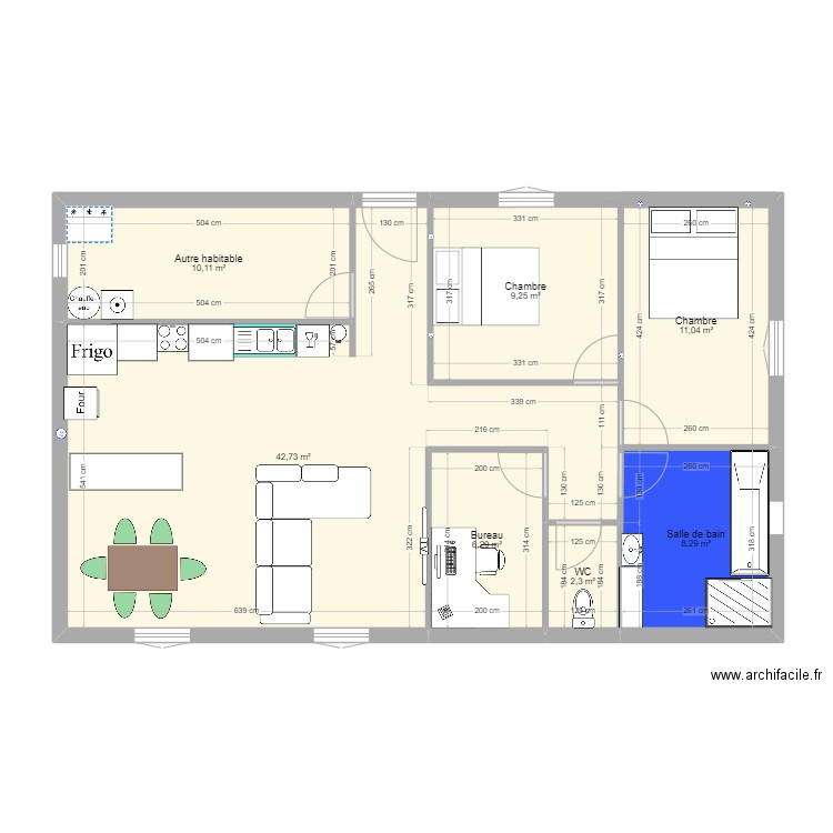 maison. Plan de 0 pièce et 0 m2