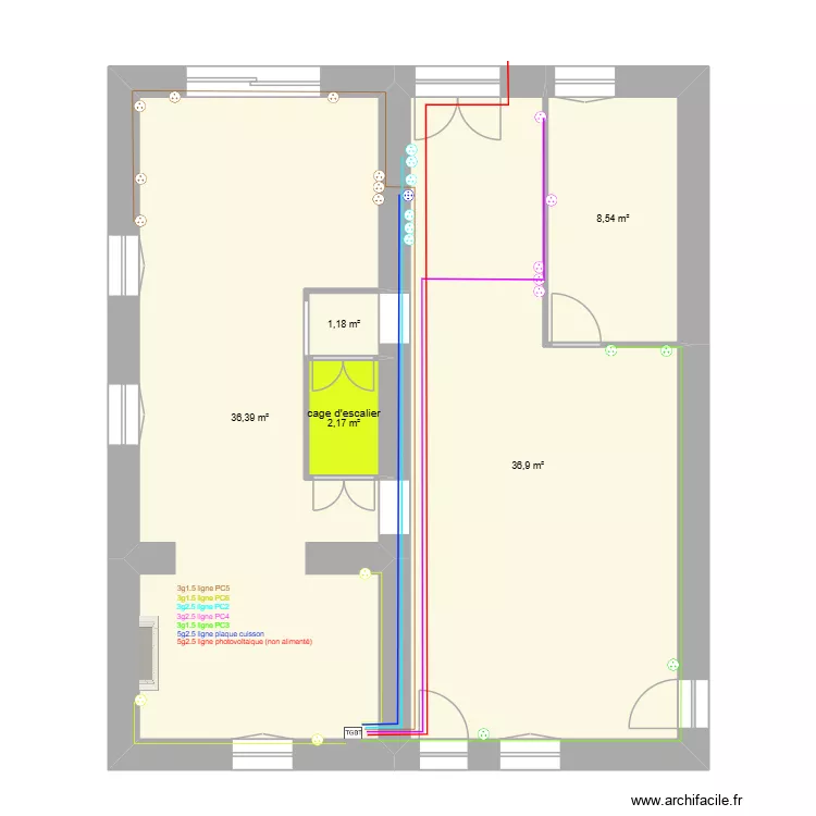TB V1 PC. Plan de 