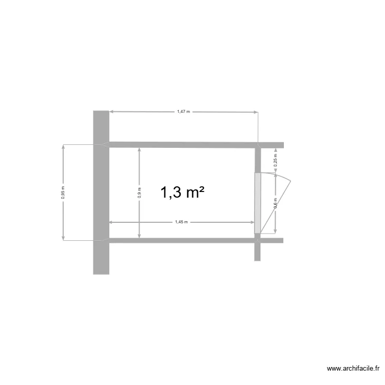 12.1 - M. Sandie à Valence - Penderie. Plan de 1 et 1 m² 12.1 - M. Sandie à Valence - Penderie. Plan de 1 et 1 m²