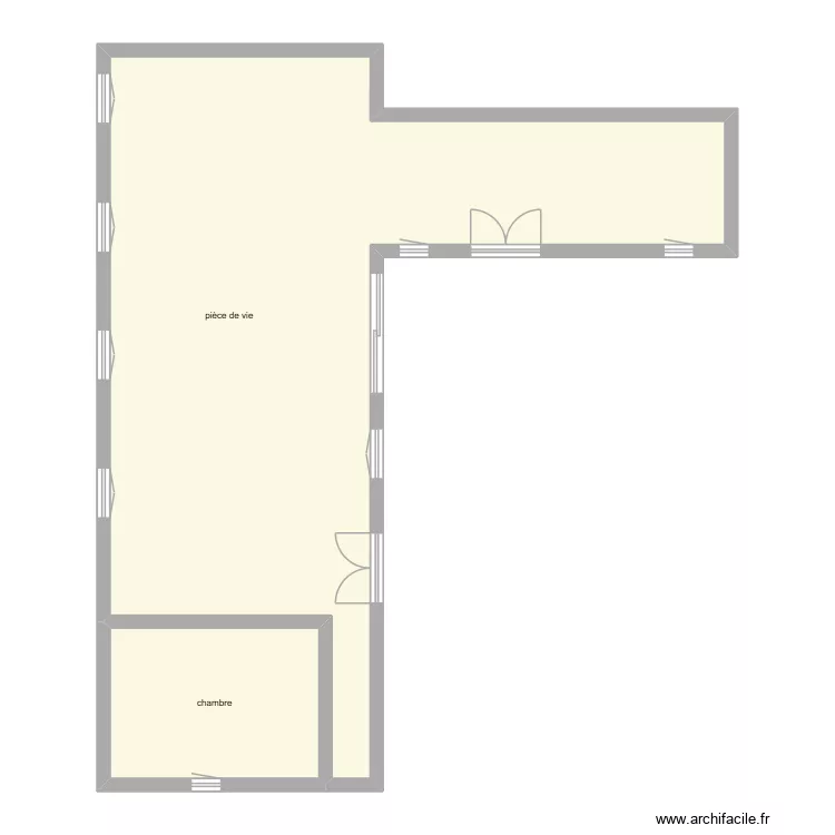DENIS Julien &eacute;tage &eacute;tat initial. Plan de 2  et 91 m²