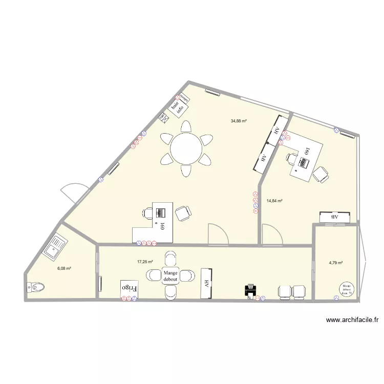 EMPLOI CHATEAU-GONTIER version 6. Plan de 5 et 78 m² EMPLOI CHATEAU-GONTIER version 6. Plan de 5 et 78 m²