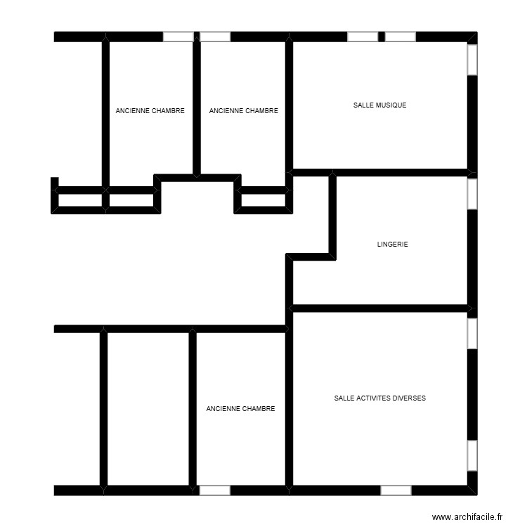 PROJET SYNDICAT FO. Plan de 10 pièces et 92 m2
