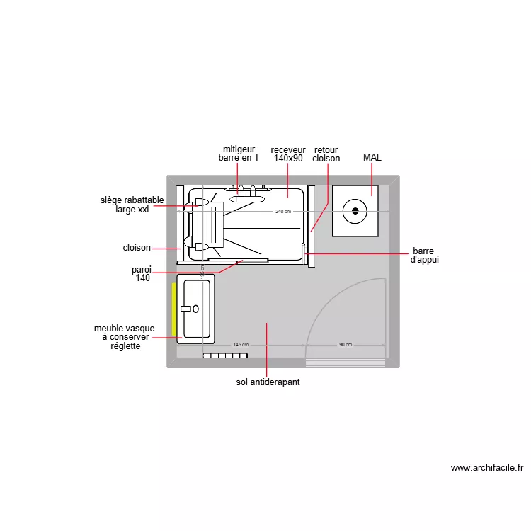 cheneval. Plan de 1 et 5 m² cheneval. Plan de 1 et 5 m²