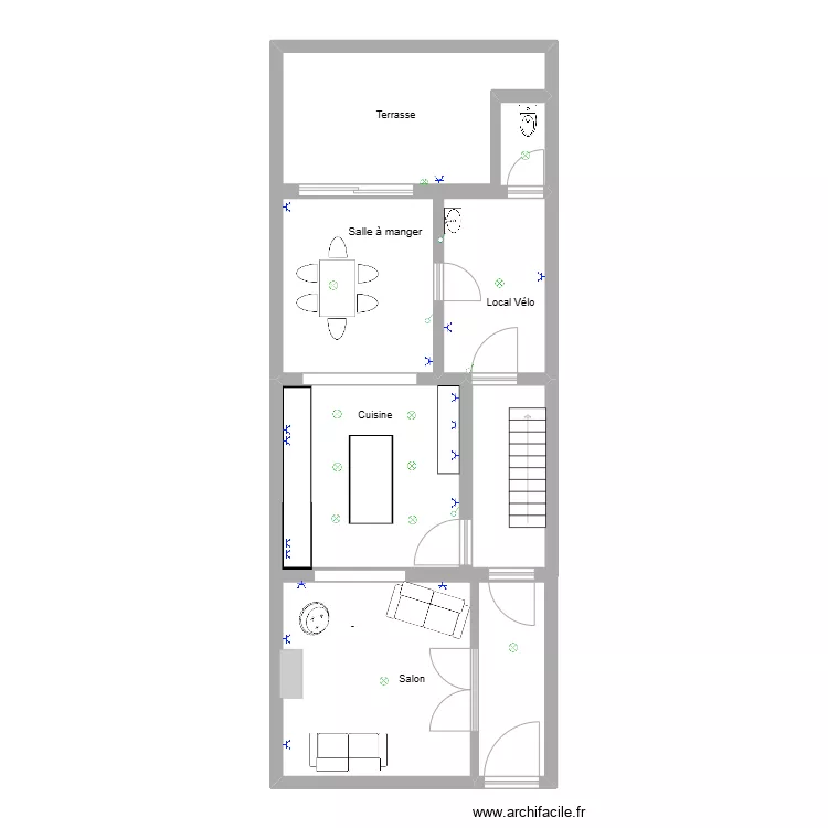 Stobbaert 22  - RDC. Plan de 