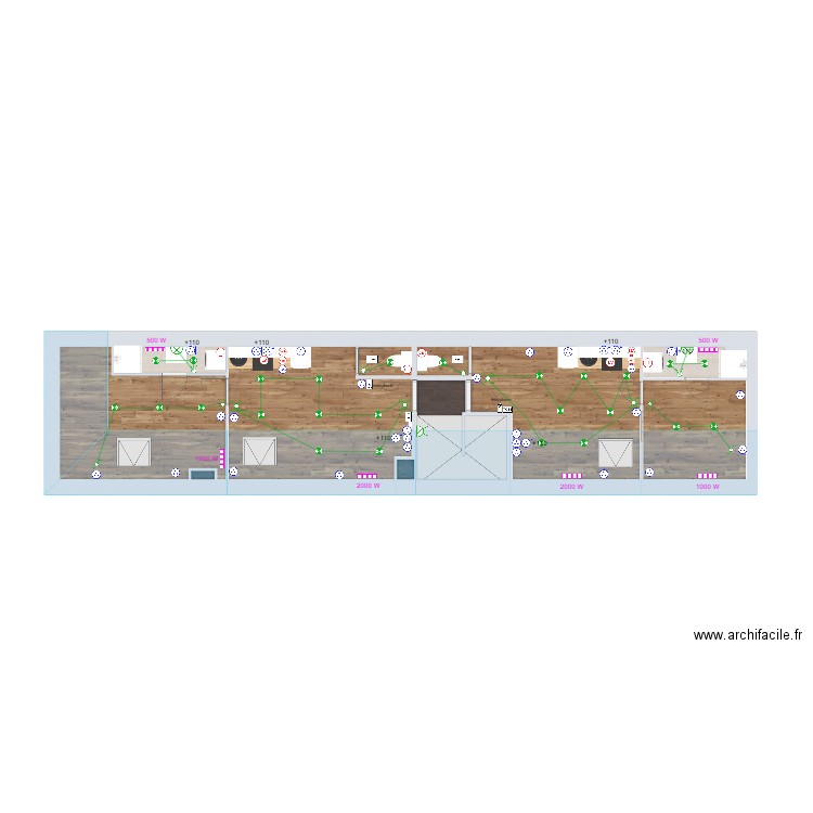 Elec R+2 Tarbes. Plan de 0 pièce et 0 m2