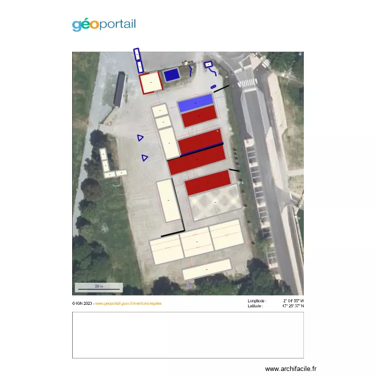 Plan Foire Expo Pontchateau 2026 Phase C. Plan de 24 pièces et 2633 m²