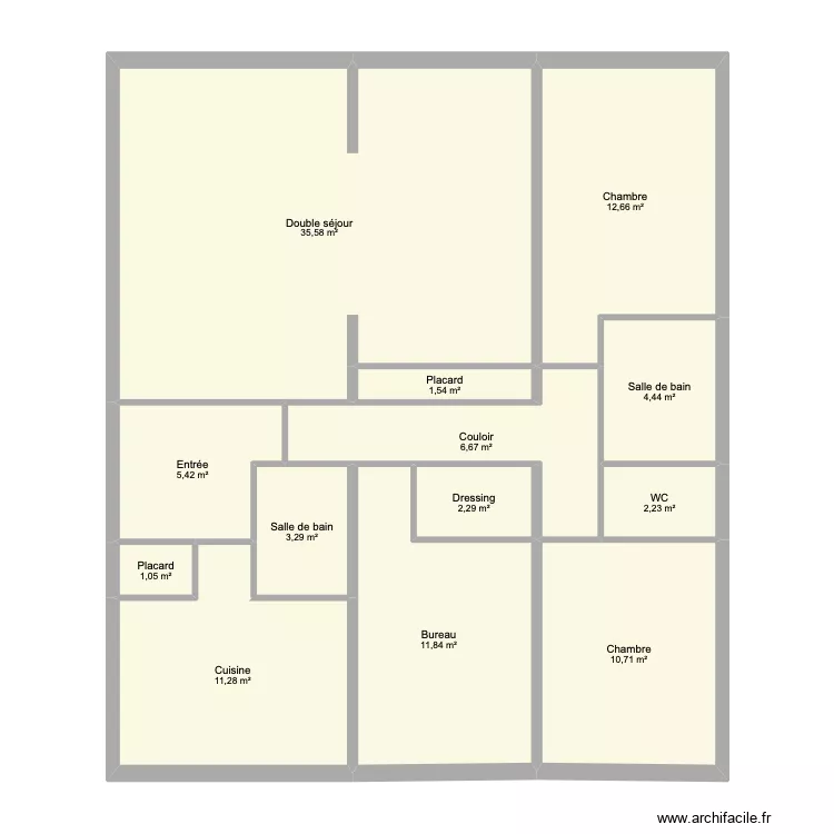 CDF_Modifié. Plan de 13 et 109 m² CDF_Modifié. Plan de 13 et 109 m²
