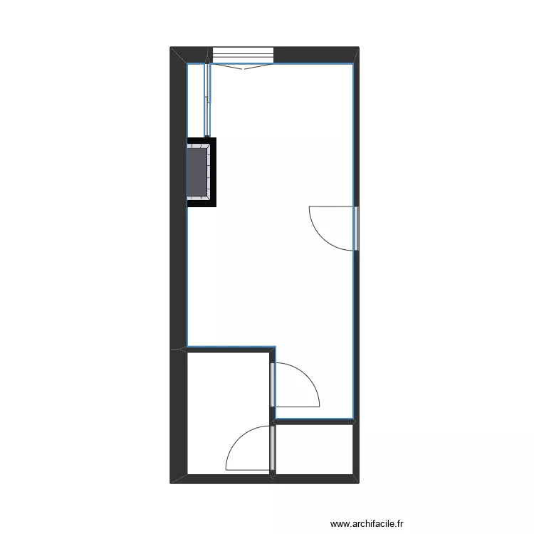 HOLTERMANS rdc. Plan de 3  et 22 m²