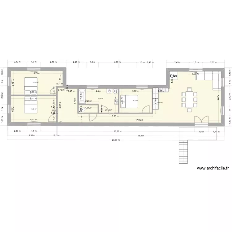 POMPIGNAL T4 NEW 2. Plan de 6 Pièces et 106 m² POMPIGNAL T4 NEW 2. Plan de 6 Pièces et 106 m²