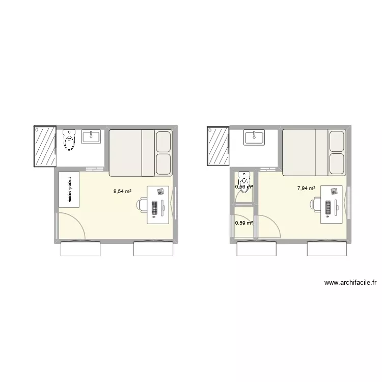 Chambre Palo 2nd ETG. Plan de 4 Pièces et 19 m² Chambre Palo 2nd ETG. Plan de 4 Pièces et 19 m²