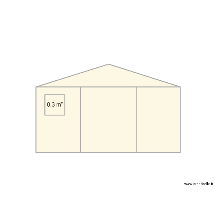 Louise Anne Le May. Plan de 5 pièces et 9 m2