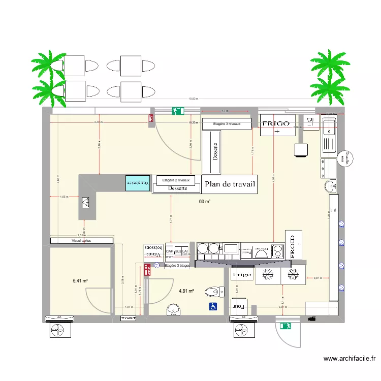 NATH HIBISCUS 2026 BIS. Plan de 3  et 73 m²