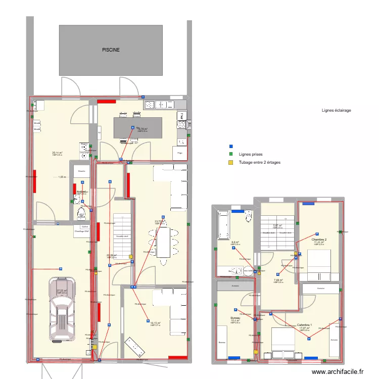 TFE_5H01. Plan de 13  et 192 m²