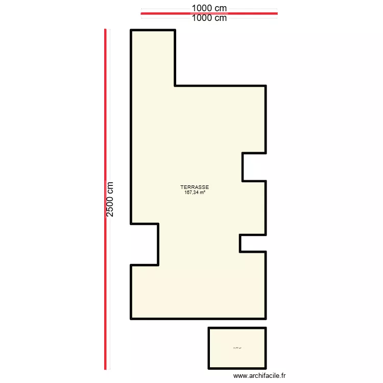 TERRASSE KHADIM GASSAMA. Plan de 