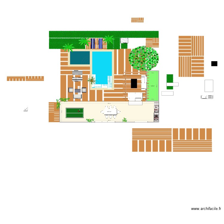 Extérieur mont Vernon 3 vol 4. Plan de 2 pièces et 56 m2