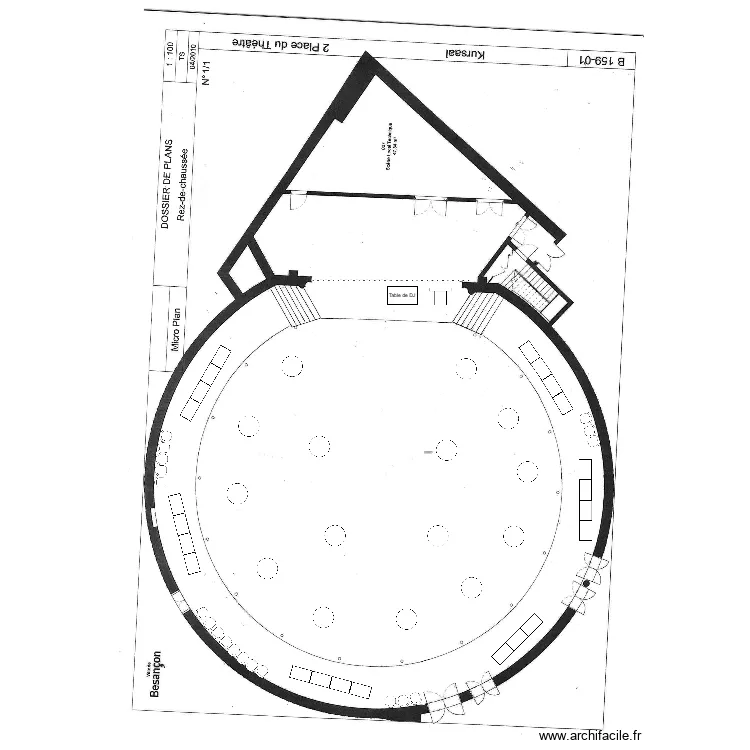Grande salle Staps. Plan de Grande salle Staps. Plan de