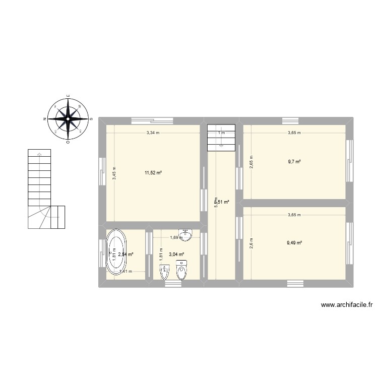 primer piso casa lau. Plan de 0 pièce et 0 m2