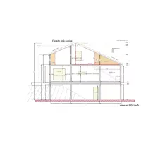 Coupe côté cuisine avec escalier 2