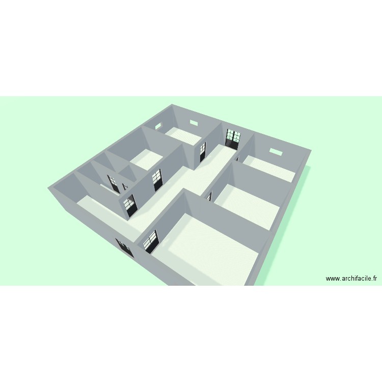ISSAM02. Plan de 8 pièces et 168 m2