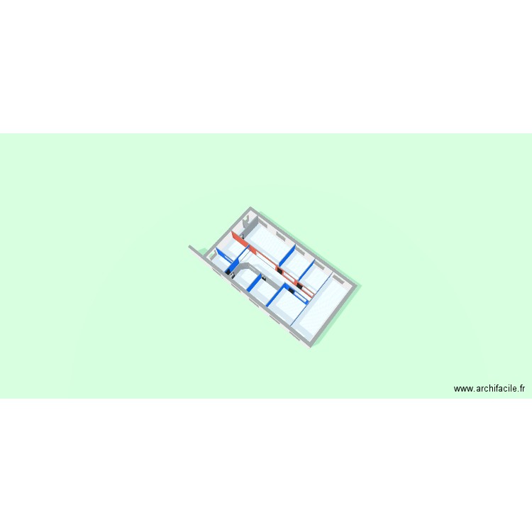 Nve CPH - Reduction des BX 3 - Asc Interieur 1 - 3D2. Plan de 7 pièces et 182 m2