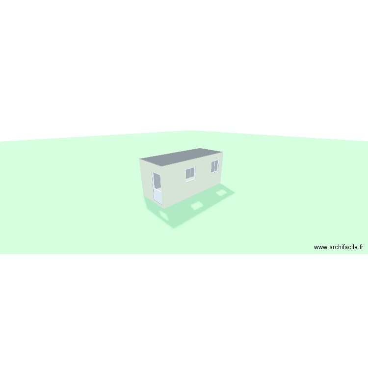 modulaire ch. Plan de 1 pièce et 13 m2