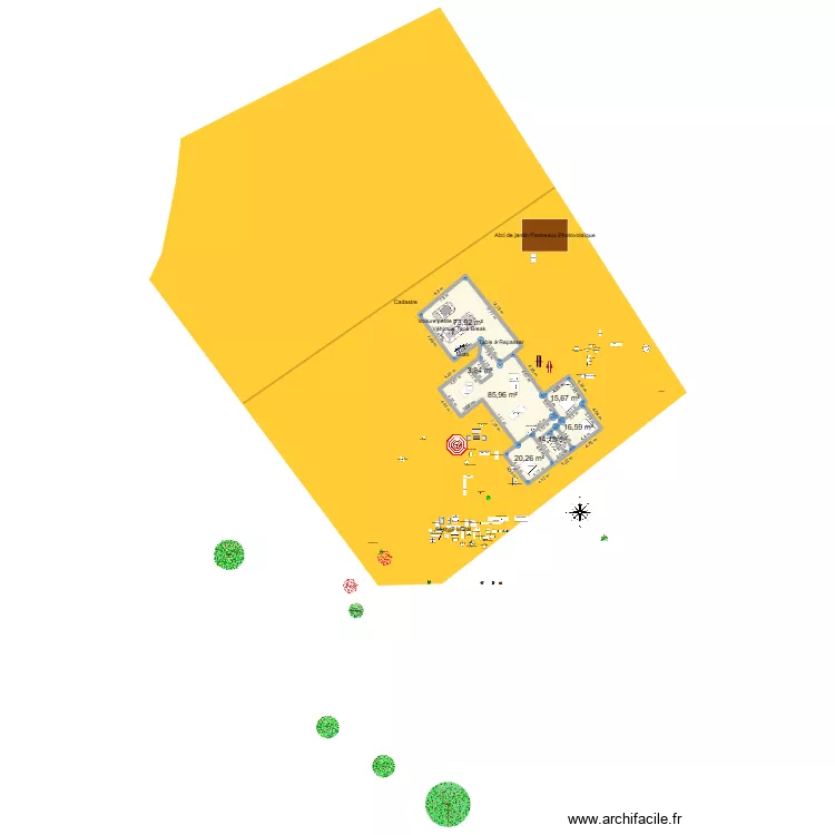 R&eacute;duction surface. Plan de 