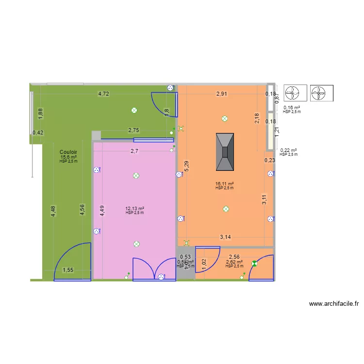 salle IVP  CHU BATNA. Plan de 