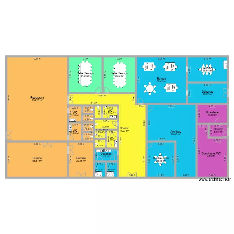 Plage d\'Am&eacute;e. Plan de 26  et 653 m²