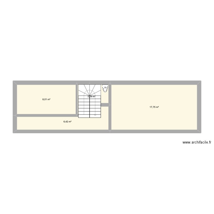 nanterre. Plan de 4 pièces et 35 m2