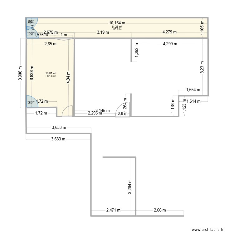 audrey. Plan de 2 pièces et 22 m2