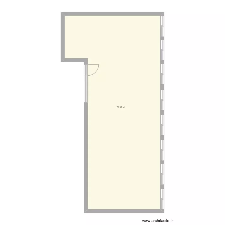 CLASSE. Plan de 1 Pièce et 79 m² CLASSE. Plan de 1 Pièce et 79 m²