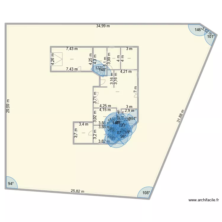 Plan maison 16/07/2025. Plan de 