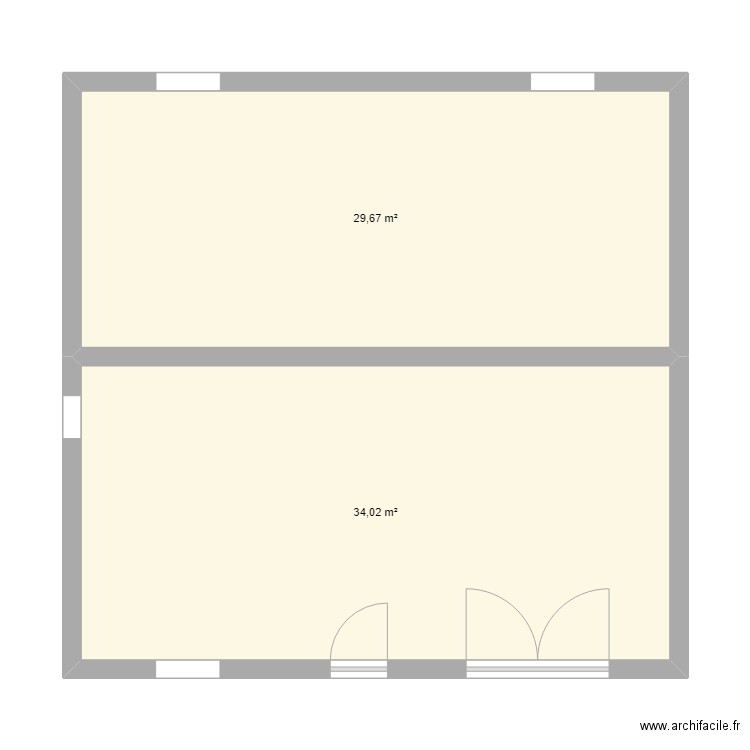 aymane. Plan de 2 pièces et 64 m2