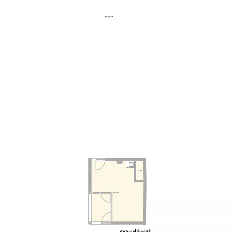 MAGASIN. Plan de 2 Pièces et 30 m² MAGASIN. Plan de 2 Pièces et 30 m²
