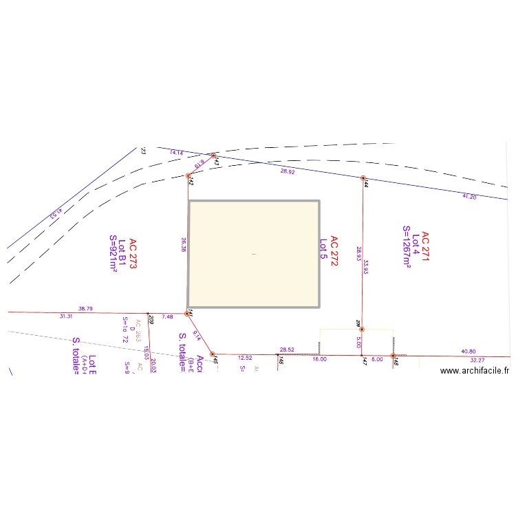 plan Roussillon. Plan de 1 pièce et 491 m2