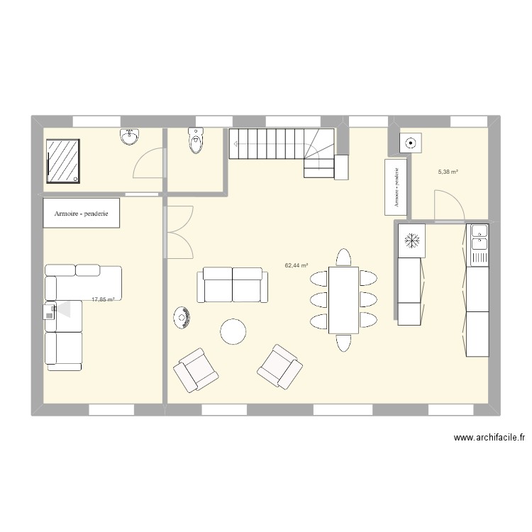 seignelay bis. Plan de 0 pièce et 0 m2