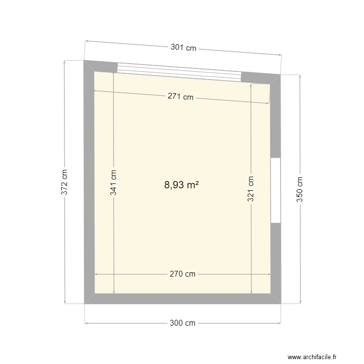 lot 89 cadastre st thegonnec . Plan de 1 pièce et 9 m2