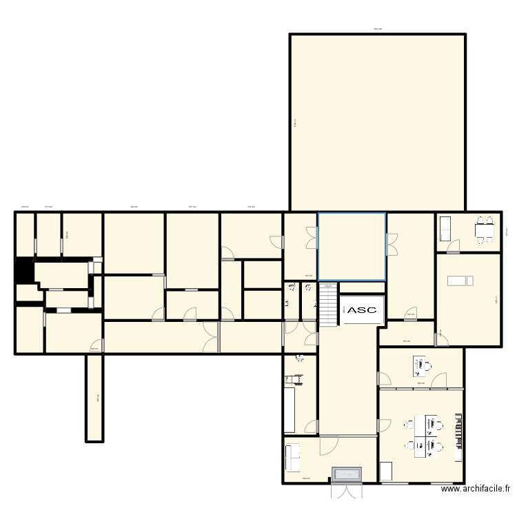 Armande_Rez de chaussée_11032024. Plan de 37 pièces et 502 m2