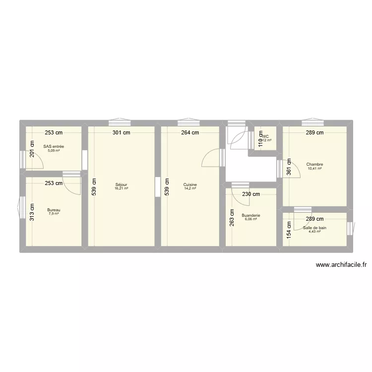 Maison de Vertou.. Plan de 