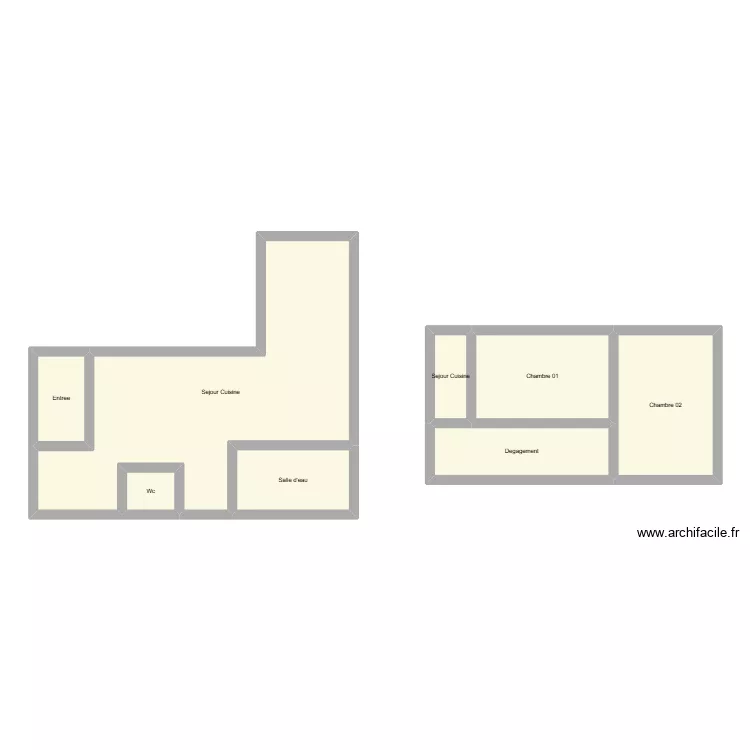 350602709. Plan de 8  et 85 m²