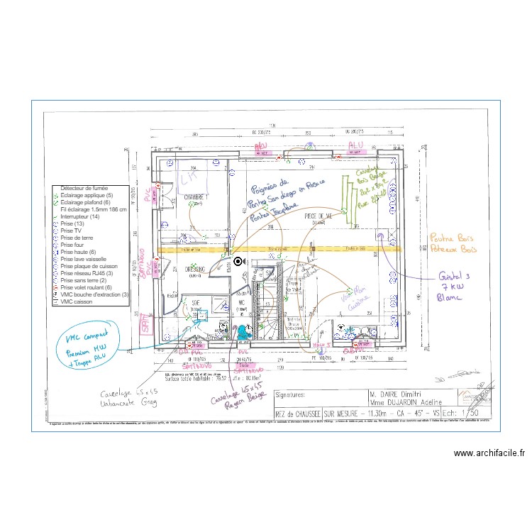 DUJARDIN ELEC RDC. Plan de 0 pièce et 0 m2