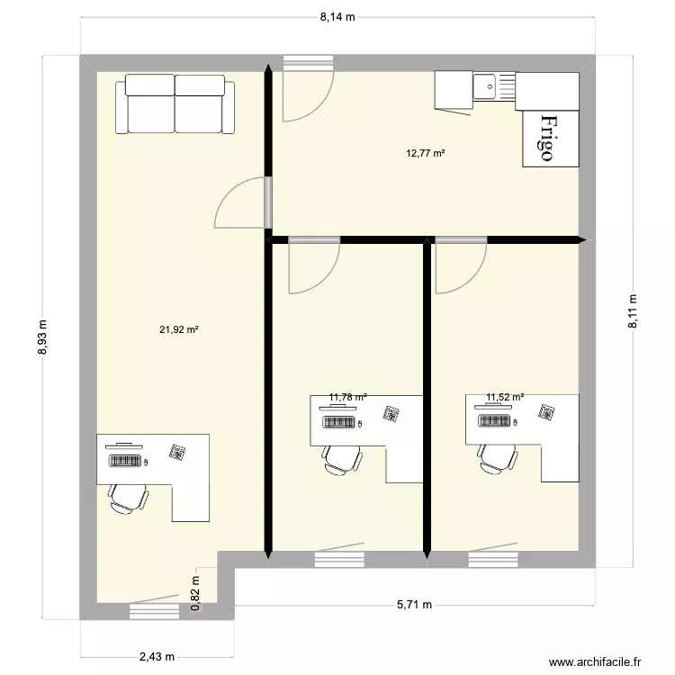 206. Plan de 4 et 58 m² 206. Plan de 4 et 58 m²