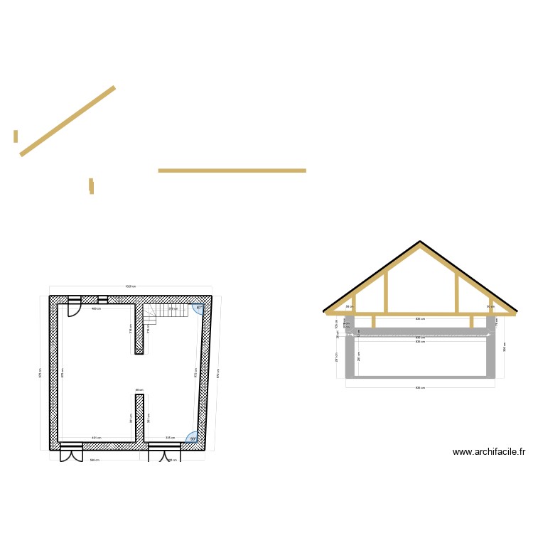 garage avant. Plan de 0 pièce et 0 m2