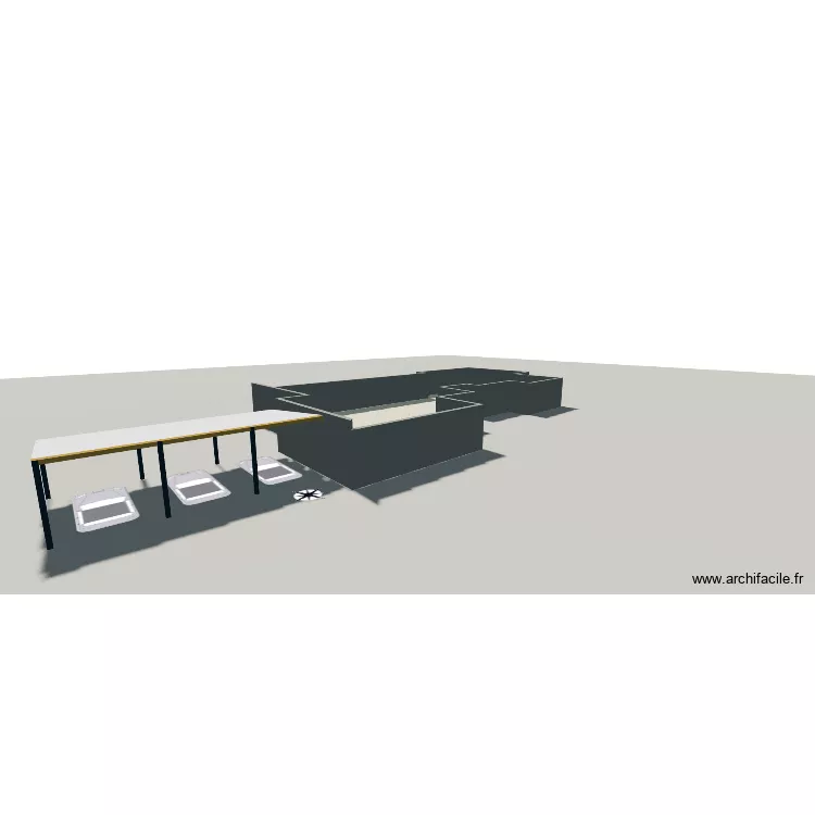Carport 4. Plan de 1 Pièce et 275 m² Carport 4. Plan de 1 Pièce et 275 m²