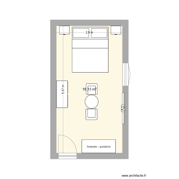 gite chbre rdc 21.4.25/2. Plan de 0 pièce et 0 m2