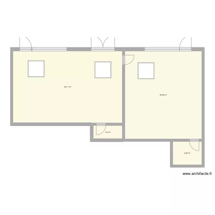 TEST LOCAUX PLESCOP. Plan de 4 et 114 m² TEST LOCAUX PLESCOP. Plan de 4 et 114 m²